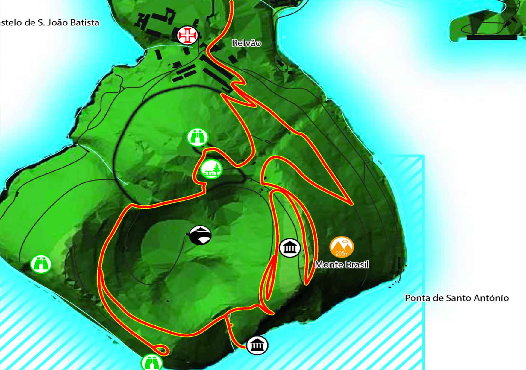Mapa Monte Brasil